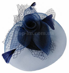 Вуалетка "Встріча" темно-синя, фото 2