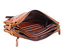 Чоловік шкіряний клатч WHEAT005-5 Рудий, фото 6