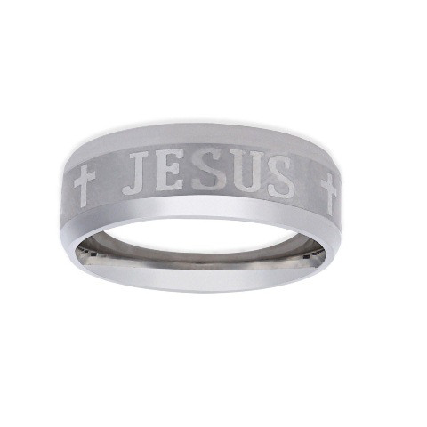 Кольцо "Jesus", серебряное покрытие / 19 - фото 3 - id-p578792511