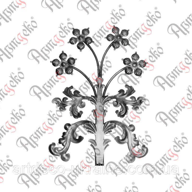 Кований букет, ковані квіти  550х390х8 Арт. 13.332, фото 1