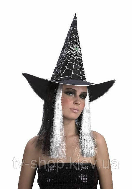 Ковпак капелюха Відьми з волоссям, фото 1