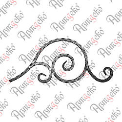 Декоративний елемент 515х215х12 вальц. Арт. 14.003