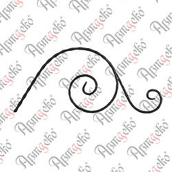 Декоративний елемент 500х235х12х6 вальц. Арт. 14.006