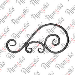 Декоративний елемент 430х220х12 вальц. Арт. 14.008