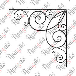 Кронштейн 1160х1160х14/14х7 невальц. Арт. 16.003