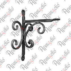 Кронштейн 285х215х180х12 невальц./12х6 невальц. Арт. 16.056