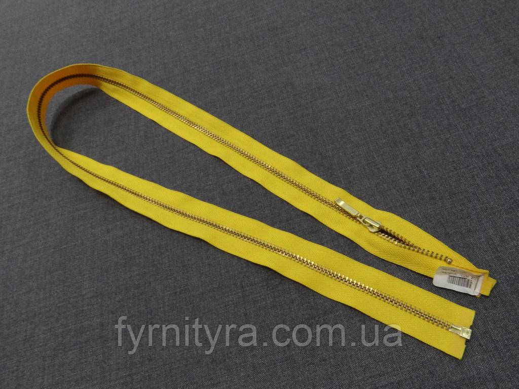 Метал YKK золото 1біг. No3 70 cm 506 жовта, фото 1