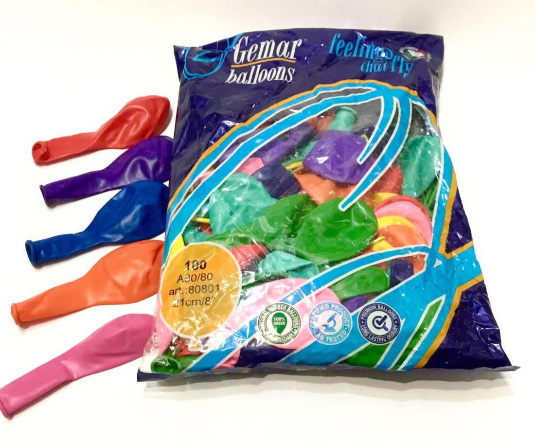 Кулі надувні Gemar Balloons А-80, 100 шт.