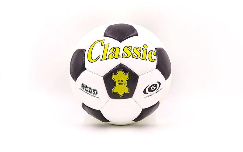 Шкіряний футбольний м'яч Zelart, фото 1