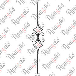 Стійка 950х160х12 вальц. Арт. 21.185