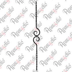 Стійка 950х100х12 невальц. Арт. 21.190