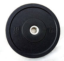 Гумовий (бамперный) диск для кроссфита 10 кг (Bumper plates), фото 3