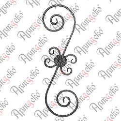 Стійка 800х240х12 вальц. Арт. 21.015