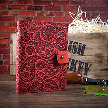 Картхолдер на кобурному гвинті "Buta Art" із натуральної шкіри Crazy Horse з художнім тисненням на 48 карток