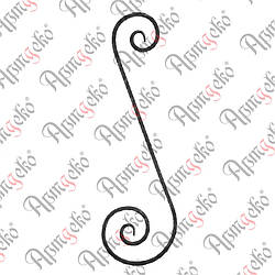 Стійка 800х240х12 вальц. Арт. 21.149