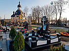 Елітний пам'ятник з граніту чоловікові з хрестом № 28, фото 8