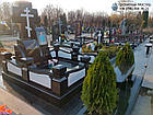 Сучасний елітний пам'ятник з граніту з хрестом № 28, фото 4