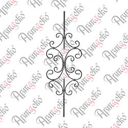 Стійка 950х320х12 невальц. Арт. 21.220