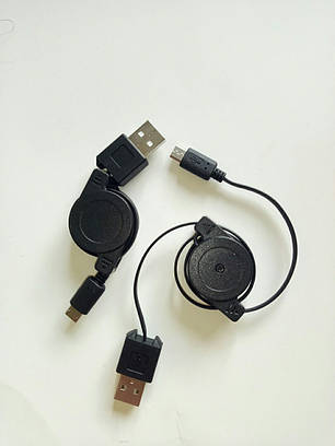 Micro USB кабель. Зарядка для телефону Android автомобільна 66см, фото 2