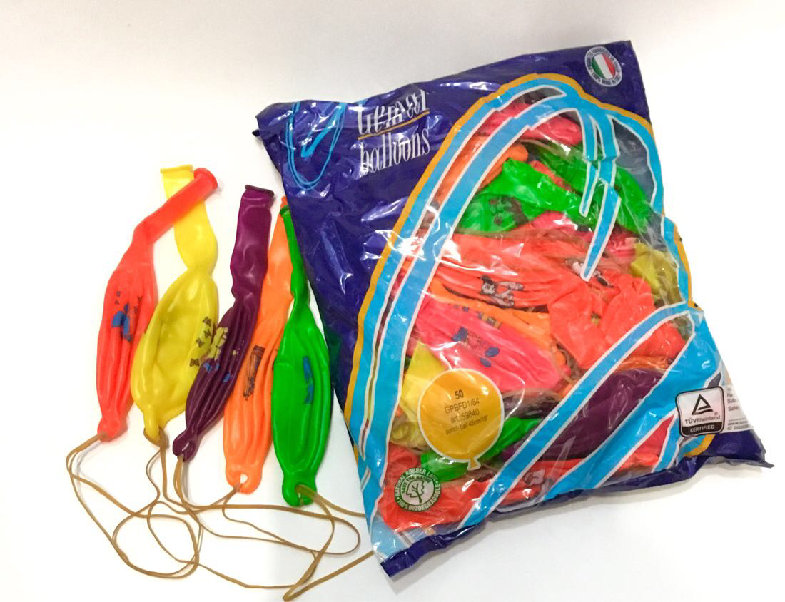 Кулі надувні "Арбуз" неон, Gemar Ballons GPBFD1/45 см, паковання 50 шт.