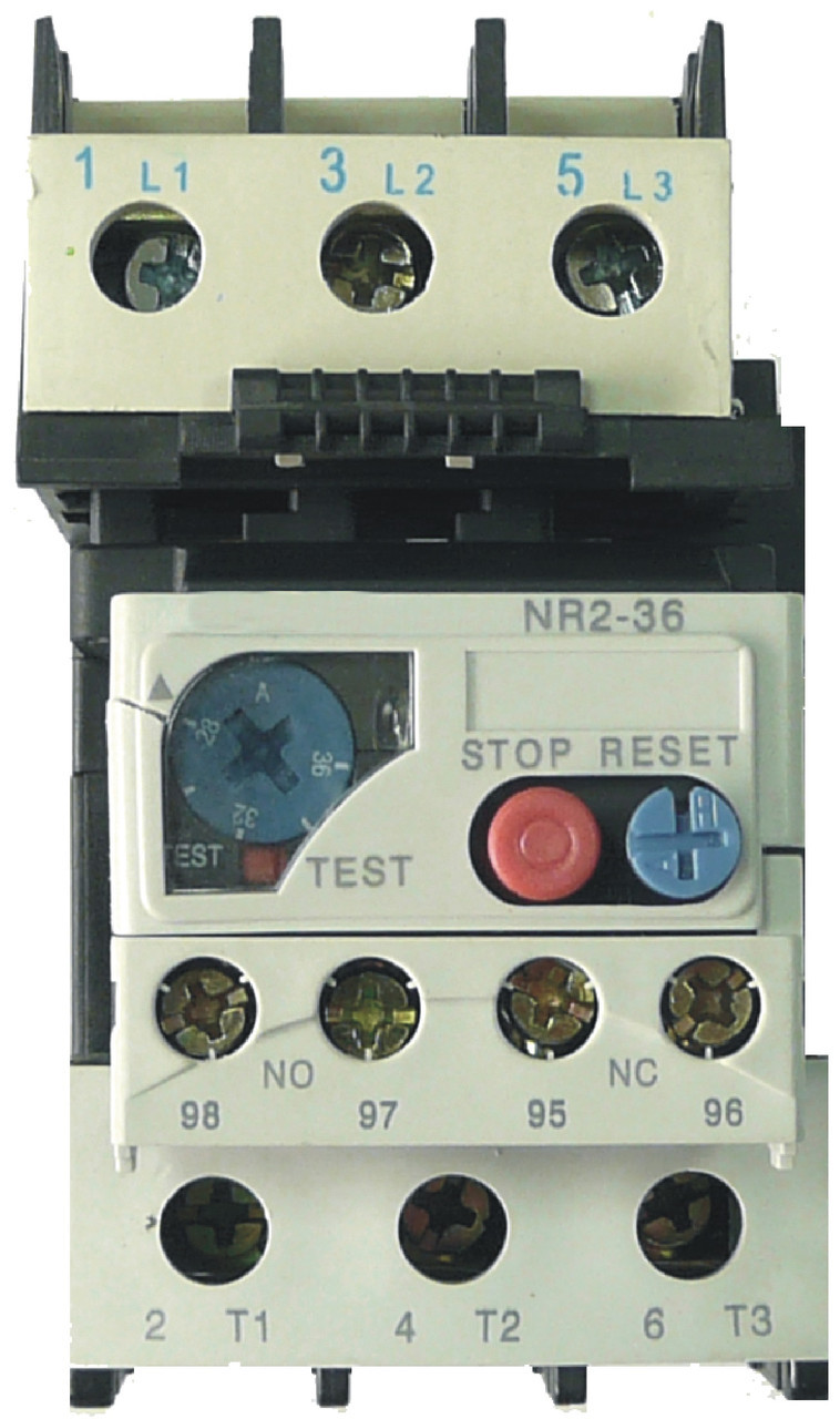 Реле теплове Промфактор РТ 2М-25, 1.6-25А, 1NO+1NC, вбудовані та автономні