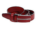 Чоловічий ремінь з натуральної шкіри під штани MGA101-14 червоний, фото 2