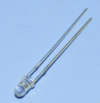 Світлодіод d3мм червоний прозорий 0.9cd 3AR4UC10 CPM #3.22