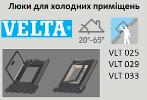 VELUX Вікно-люк для холодного приміщення