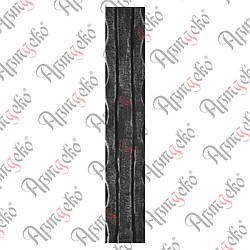 Смуга кована декоративна 2000х40х4 Арт. 30.005