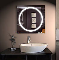 Зеркало для ванной LED ver-3030 700х700зеркало с подсветкой в ванную