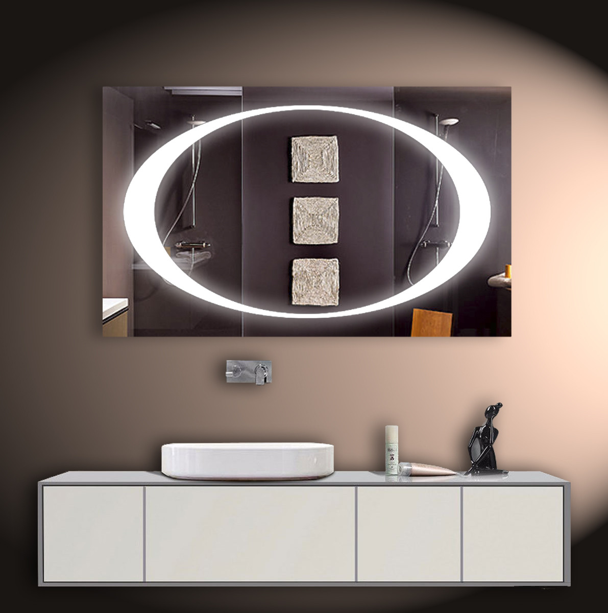 LED дзеркало ver-3041 980х600, дзеркало з підсвіткою