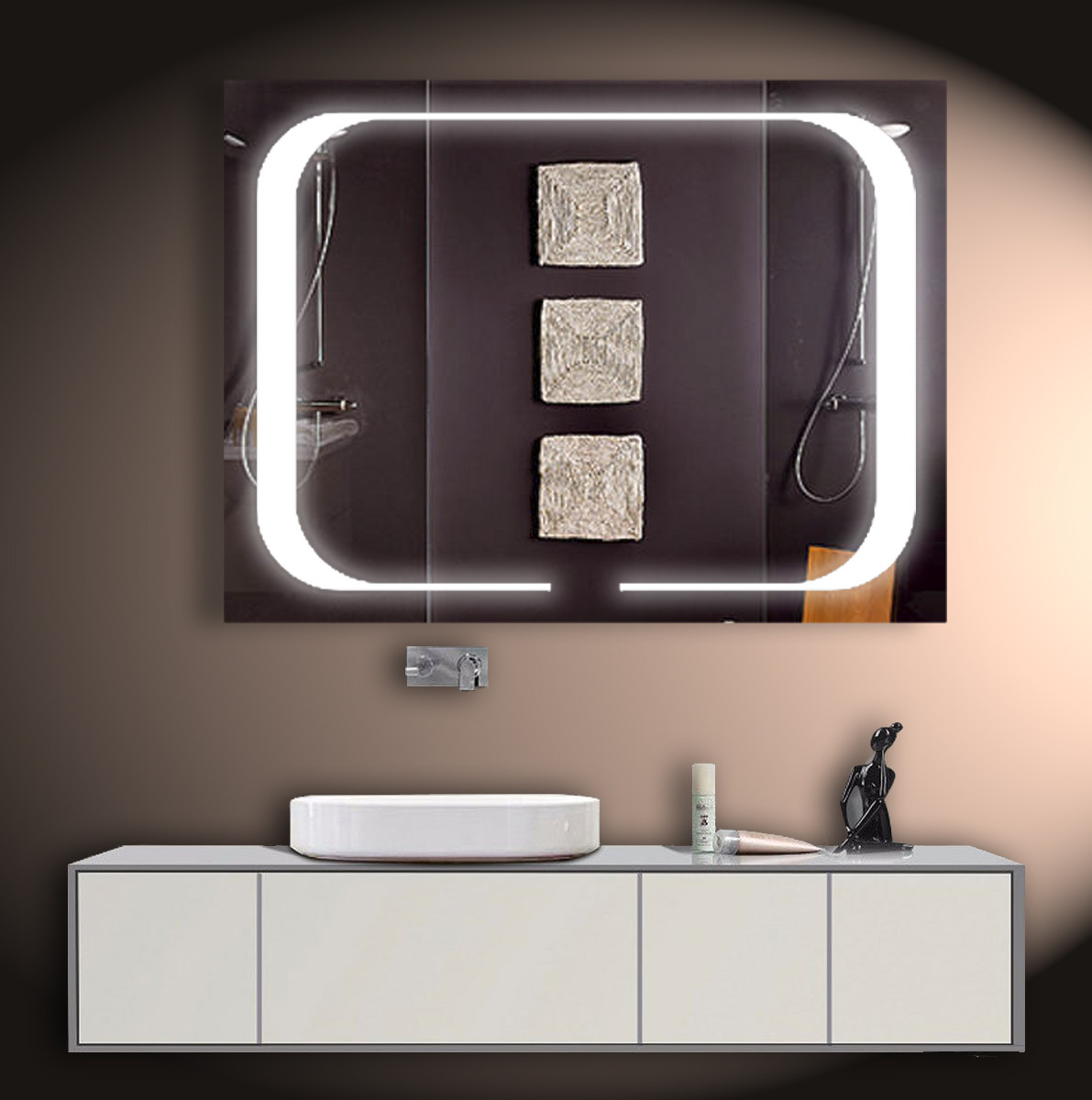 LED дзеркало ver-3043 850х650, дзеркало з підсвіткою
