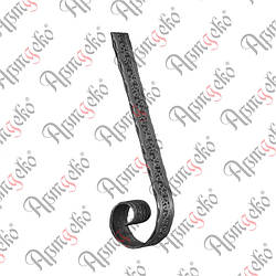 Закінчення перил 350х100х40х4 Арт. а 30.007