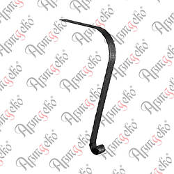 Закінчення перил 680х40х4 Арт. б 30.007