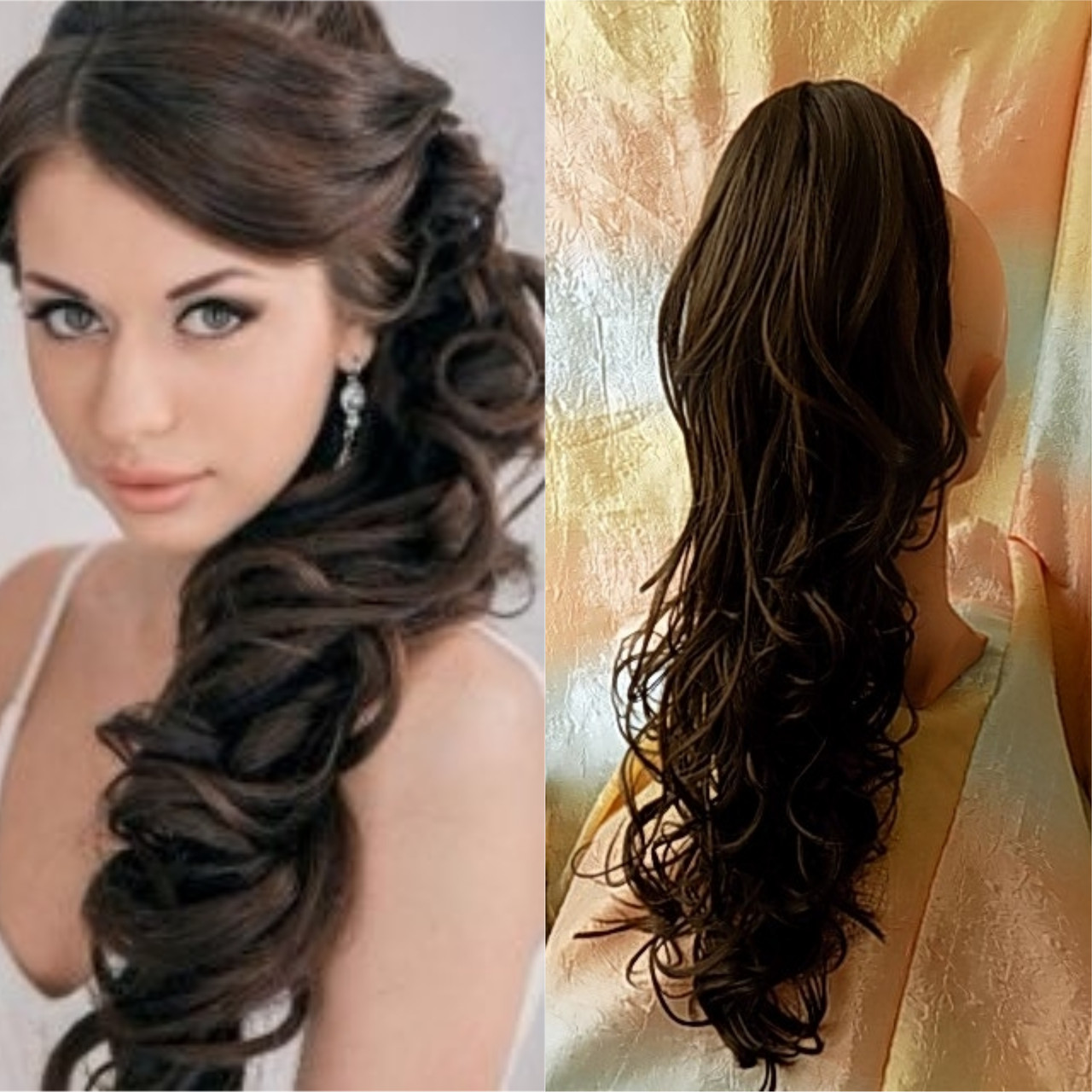 Хвост волнистый на крабе темно-каштановый GLOBAL 1240- 4, фото 1