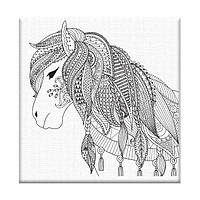 AR 06 "Поні" Розфарбування антистрес на полотні ART STORY без коробки 20х20см