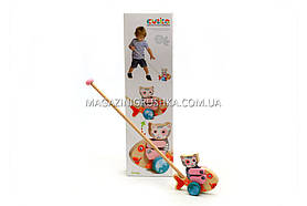 Дитяча дерев'яна рибка-каталка Cubika(Кубики). Дерев'яні еко іграшки