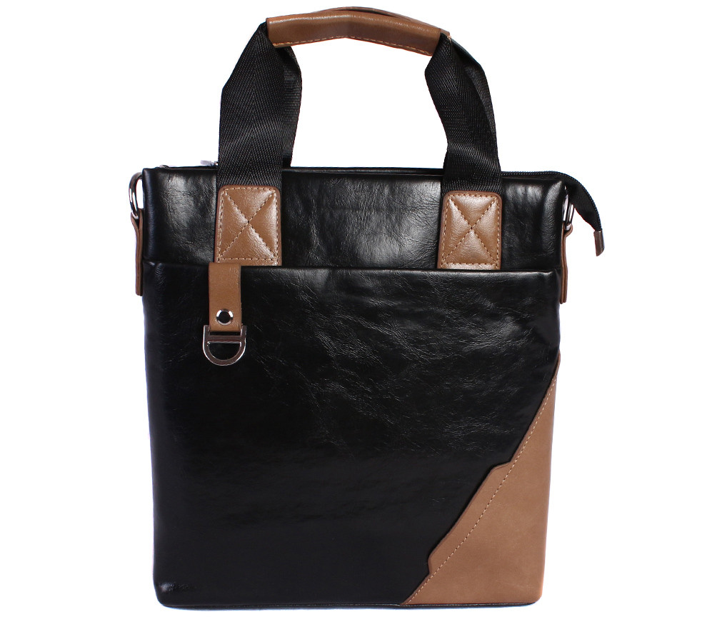 Сумка для ноутбука зі штучної шкіри 30921 чорна, фото 1