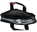 Сумка текстильна для ноутбука 30806 чорна, фото 5