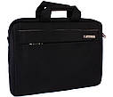 Сумка текстильна для ноутбука 30806 чорна, фото 2