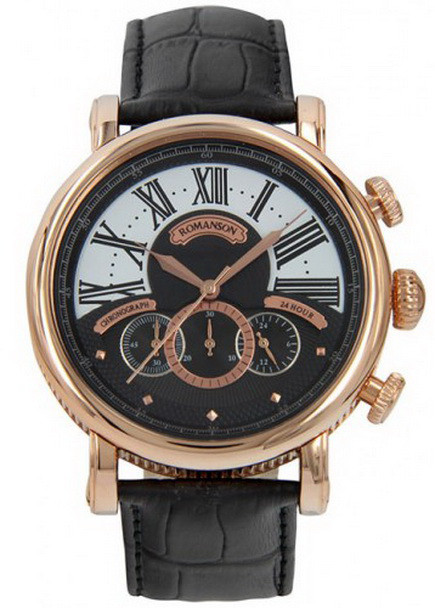 Годинник Romanson TL9220BMRG BK кварц. Chronograpaph
