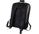 Рюкзак текстильний для ноутбука 30501 чорний, фото 4