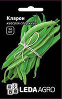 Насіння квасолі Кларон, 20 шт., спаржевої зеленої, ТМ "ЛедаАгро"