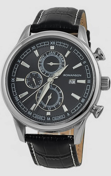 Годинник Romanson TL1245BMWH BK кварц.