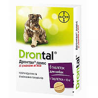 Дронтал (Drontal Plus) плюс для собак ангельминтик широкого спектра 1 табл.