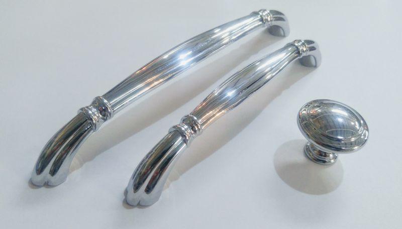 Ручка-кнопка “Imperial Chrome” сучасна класика GU-W6015 хром блискучий  d=30мм