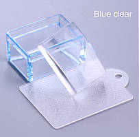 Штамп для стемпінгу силіконовий прозорий  + пластиковий скрабер