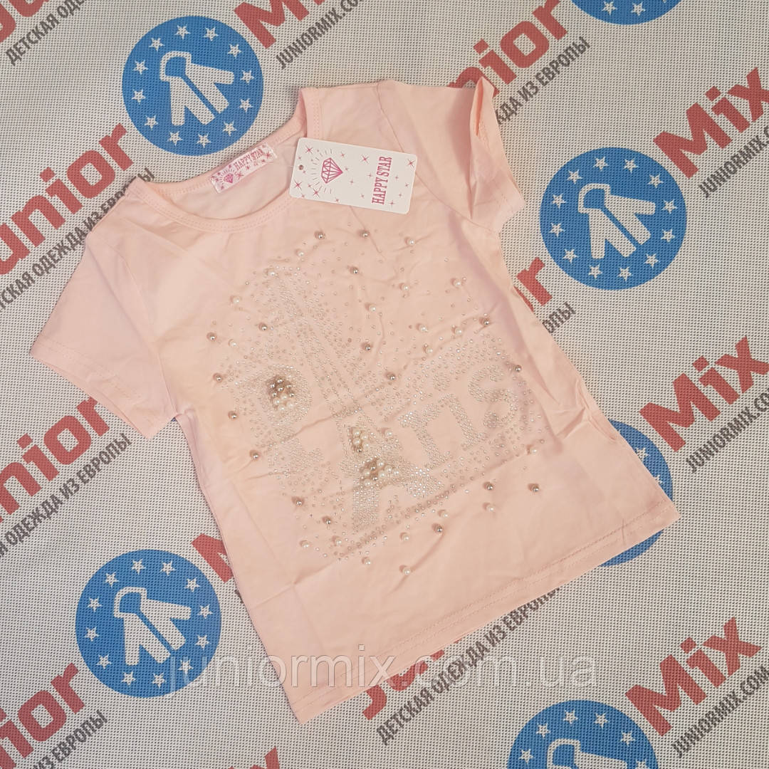 Купить Трикотажные детские футболки для девочек оптом HAPPY STAR в ...