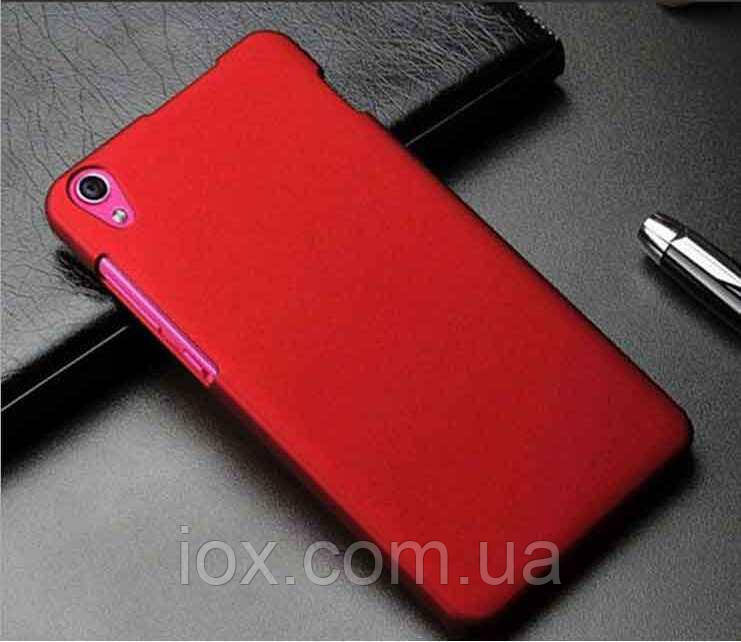 Пластиковий бордовий чохол з анти-ковзаючим покриттям для Lenovo S850