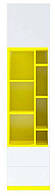 Пенал REG1D2S Моби (Гербор /Gerbor) 450х400х1950мм нимфеа альба/униколор желтый